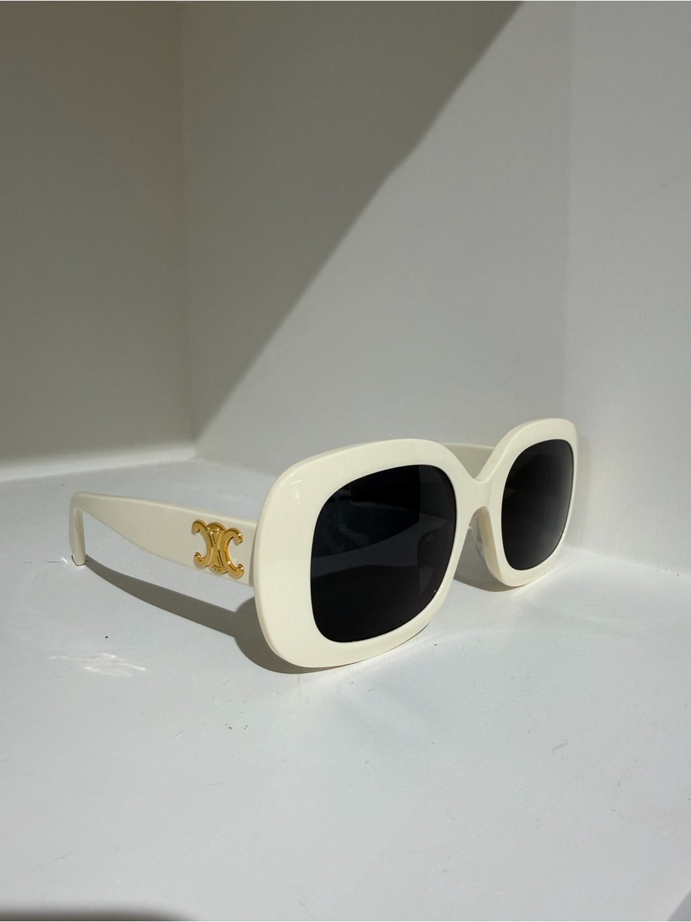 Celine Triomphe Sunglasses in Ivory